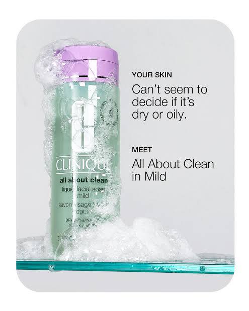 فیس واش پوست خشک  all about clean کلینیک