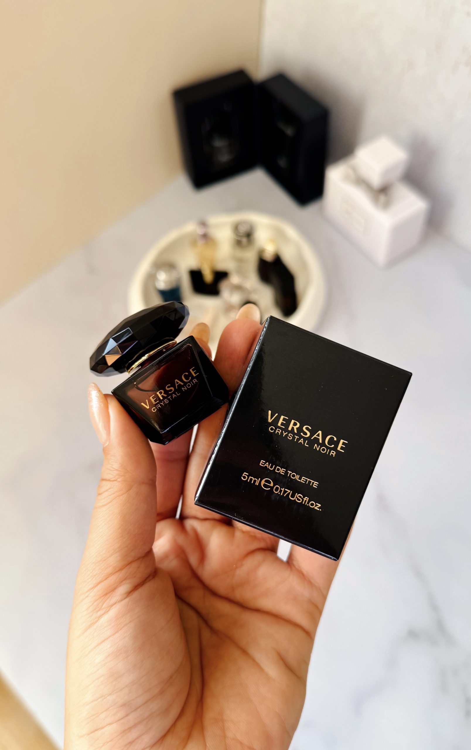 Tezza-0726 عطر مینیاتوری ورساچه کریستال نویر - Image 1