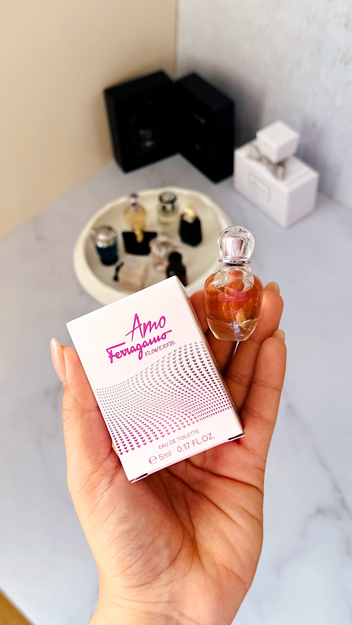 Tezza-7582 عطر مینیاتوری فرگامو فلاورفول - Image 1